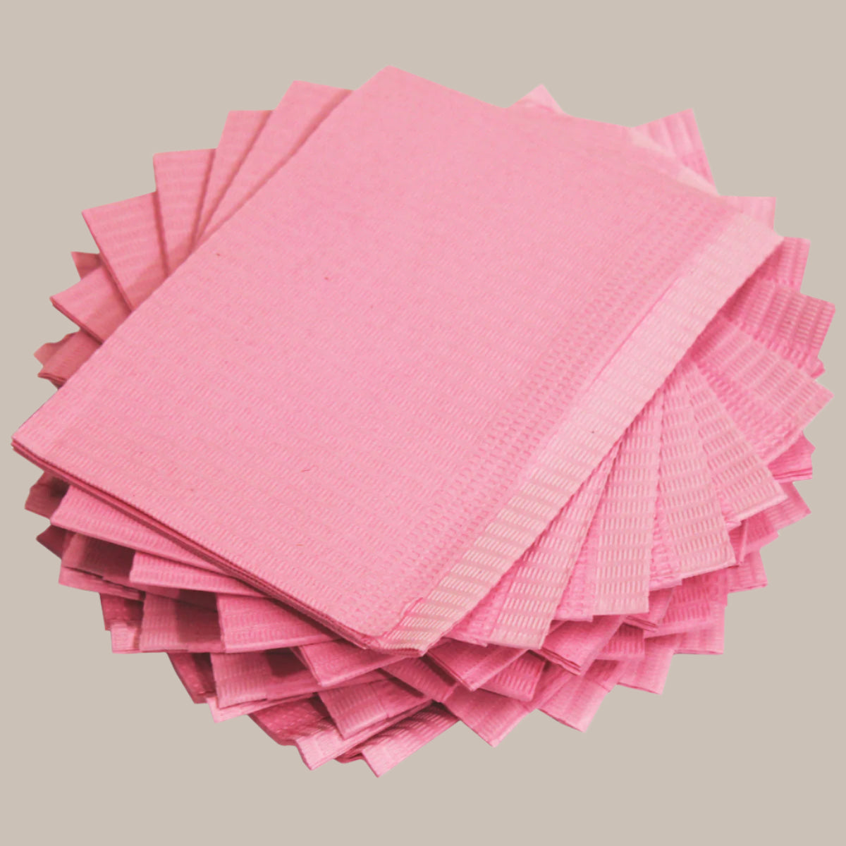 ADENNA® Pink Patient Bibs / Lap Cloths