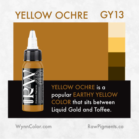 RAW Pigments- Yellow Ochre