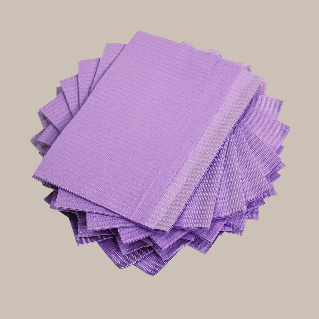 ADENNA® Violet Patient Bibs / Lap Cloths