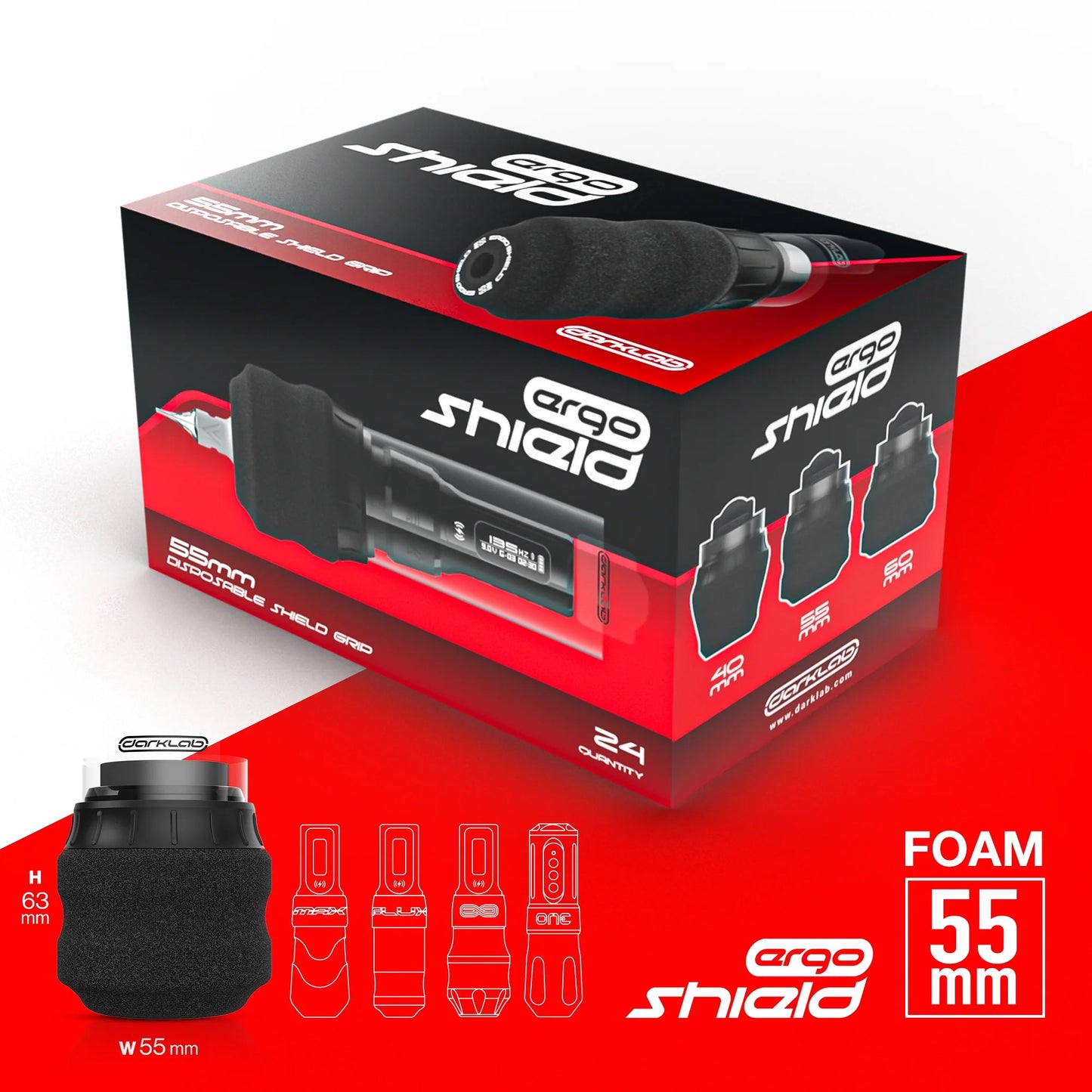 FK Irons - Ergo Shield 55mm Grip