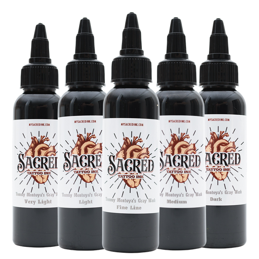Sacred Ink - Tommy Montoya's Gray Wash Set
