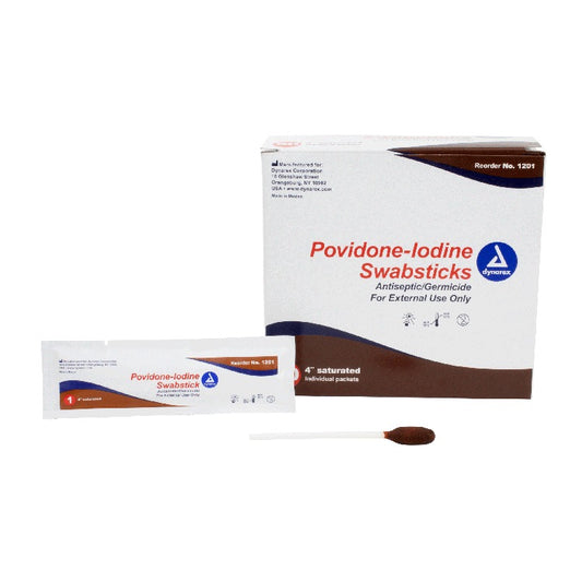 Dynarex Povidone Iodine Swabsticks