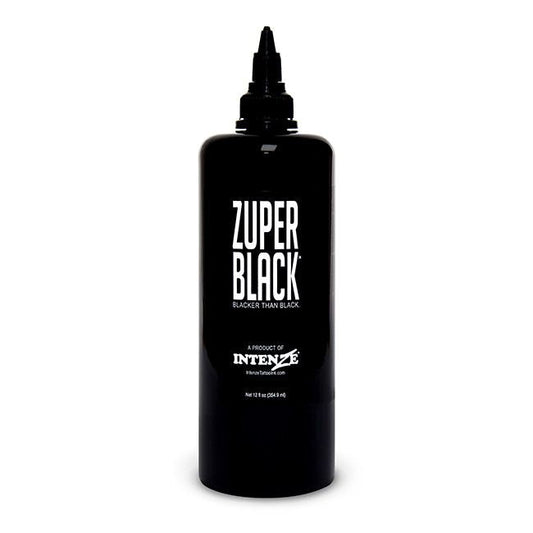 Zuper Black - Intenze Tattoo Ink - 12oz Bottle
